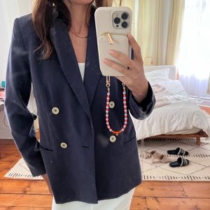 Mango navy Blazer size 4